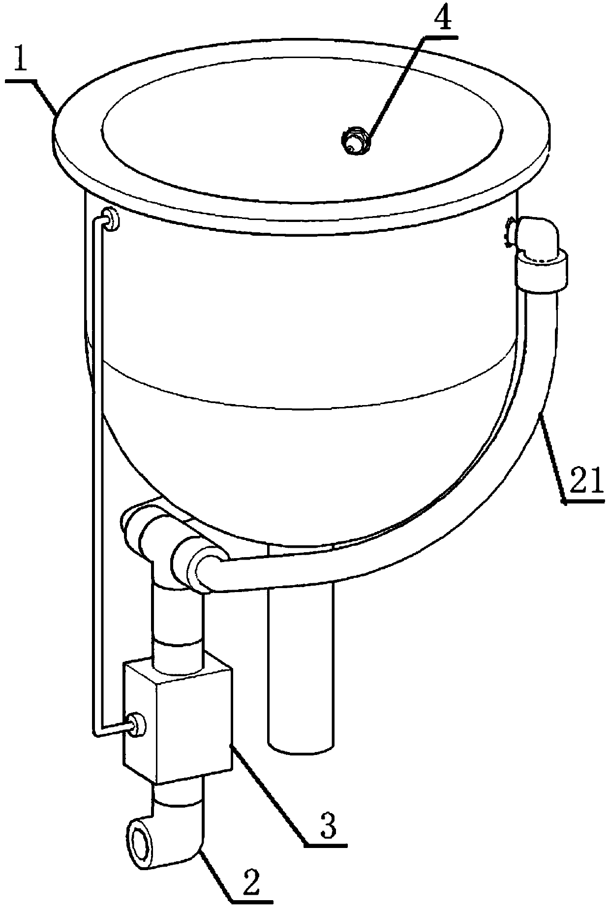 Water-saving hand wash basin