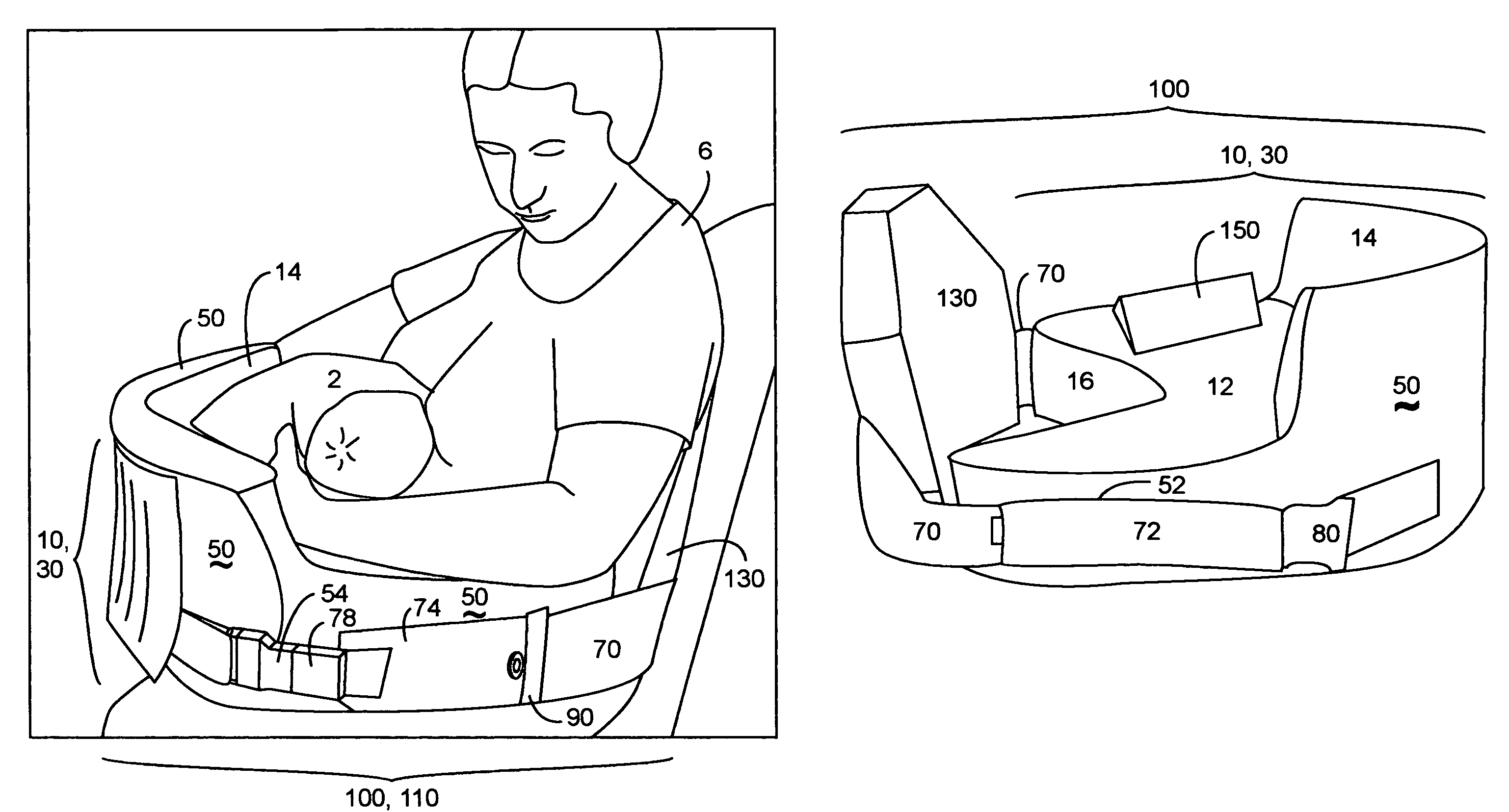 Method and apparatus supporting babies being fed