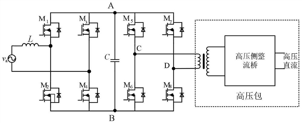 Full-control rectification and full-control inversion melt-blown cloth electret power supply based on PWM technology