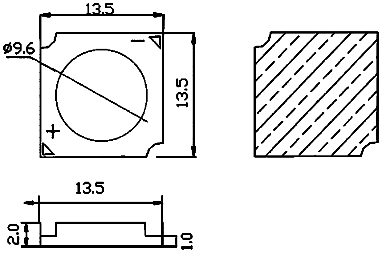 Plant illumination area light source with high light mixing uniformity