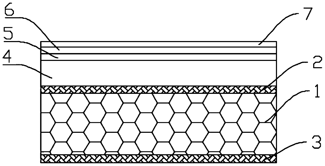 Polyurethane composite floor and manufacturing process thereof