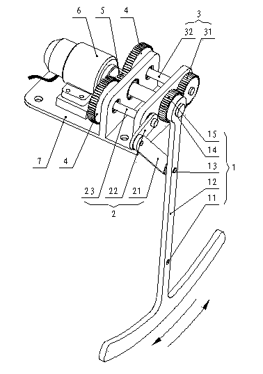 Novel pendulum-rod-type ocean wave energy power generation device