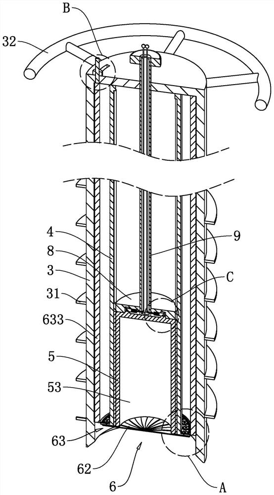 Geotechnical investigation sampling device and sampling method for architectural design