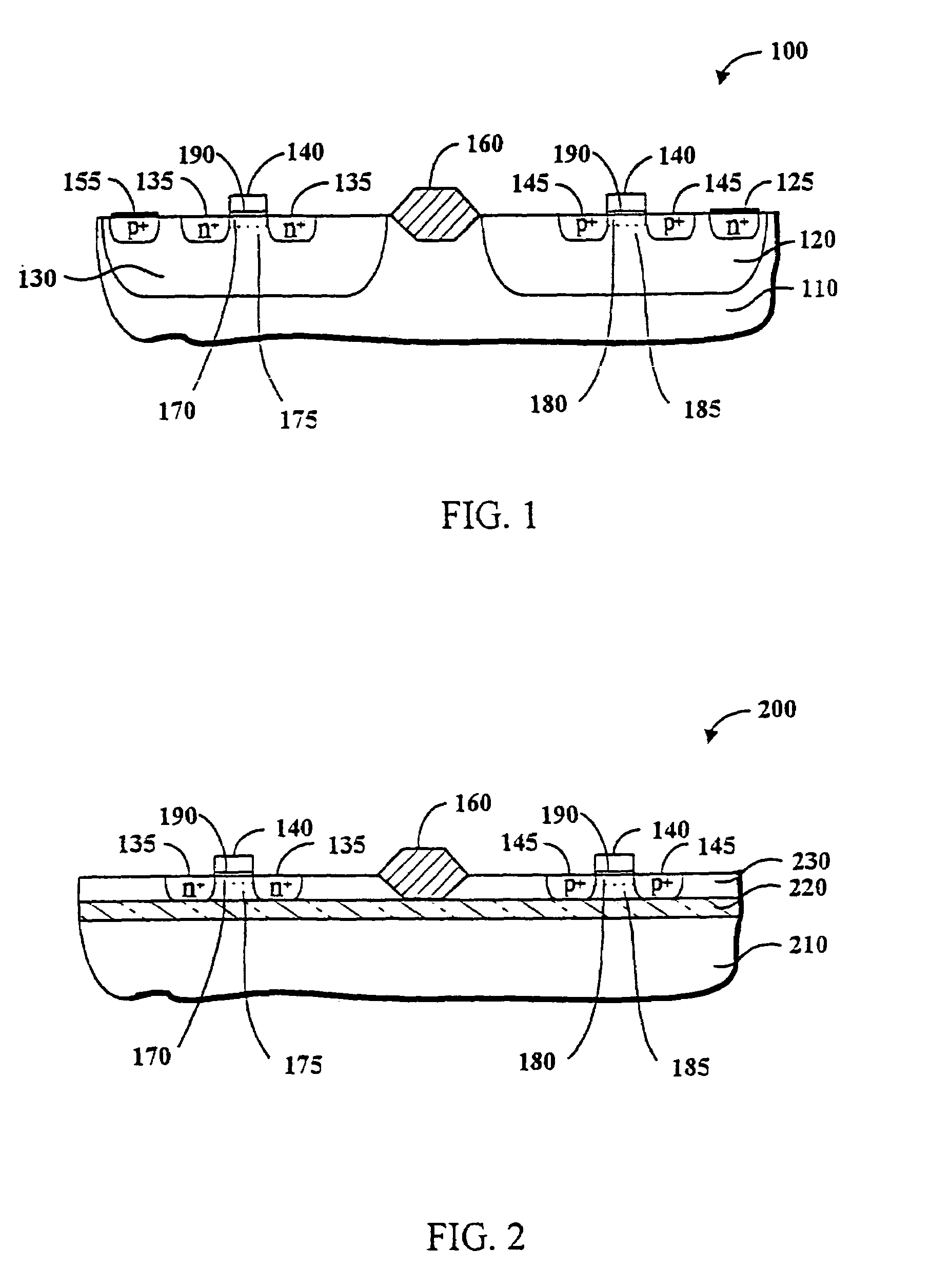 Methods to improve the operation of SOI devices