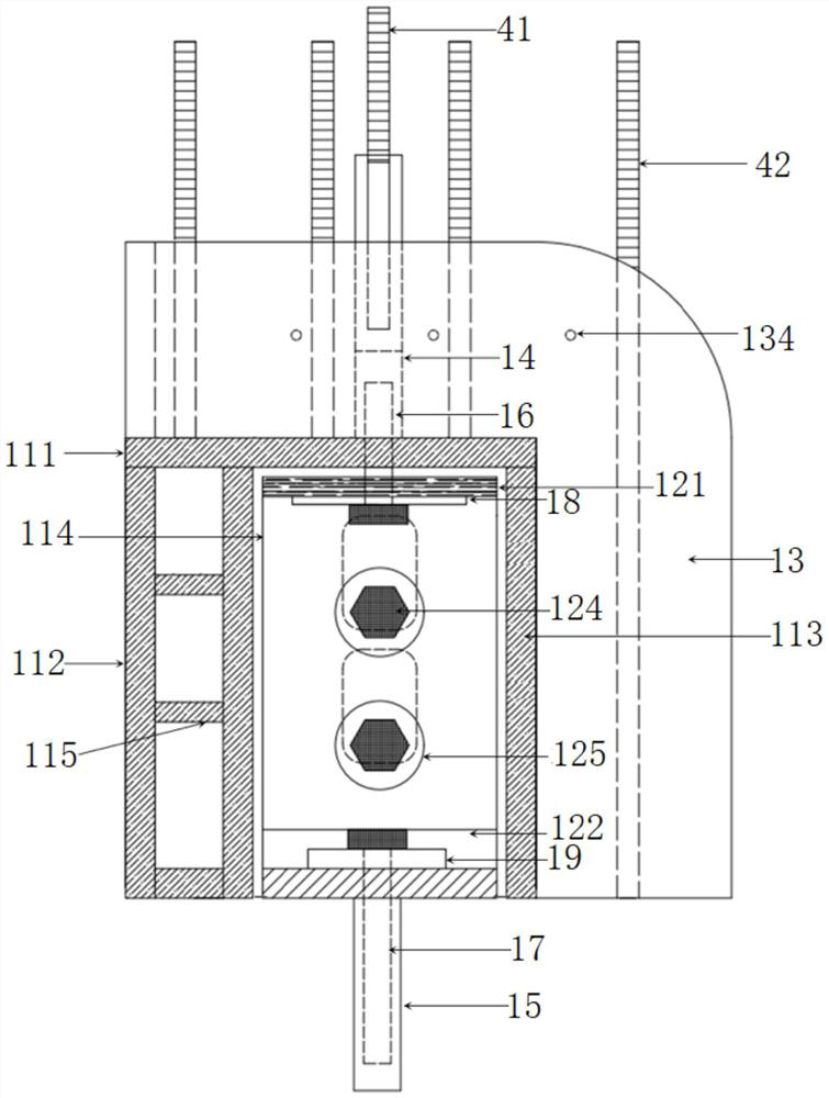 Energy consumption connecting device for assembled shear wall