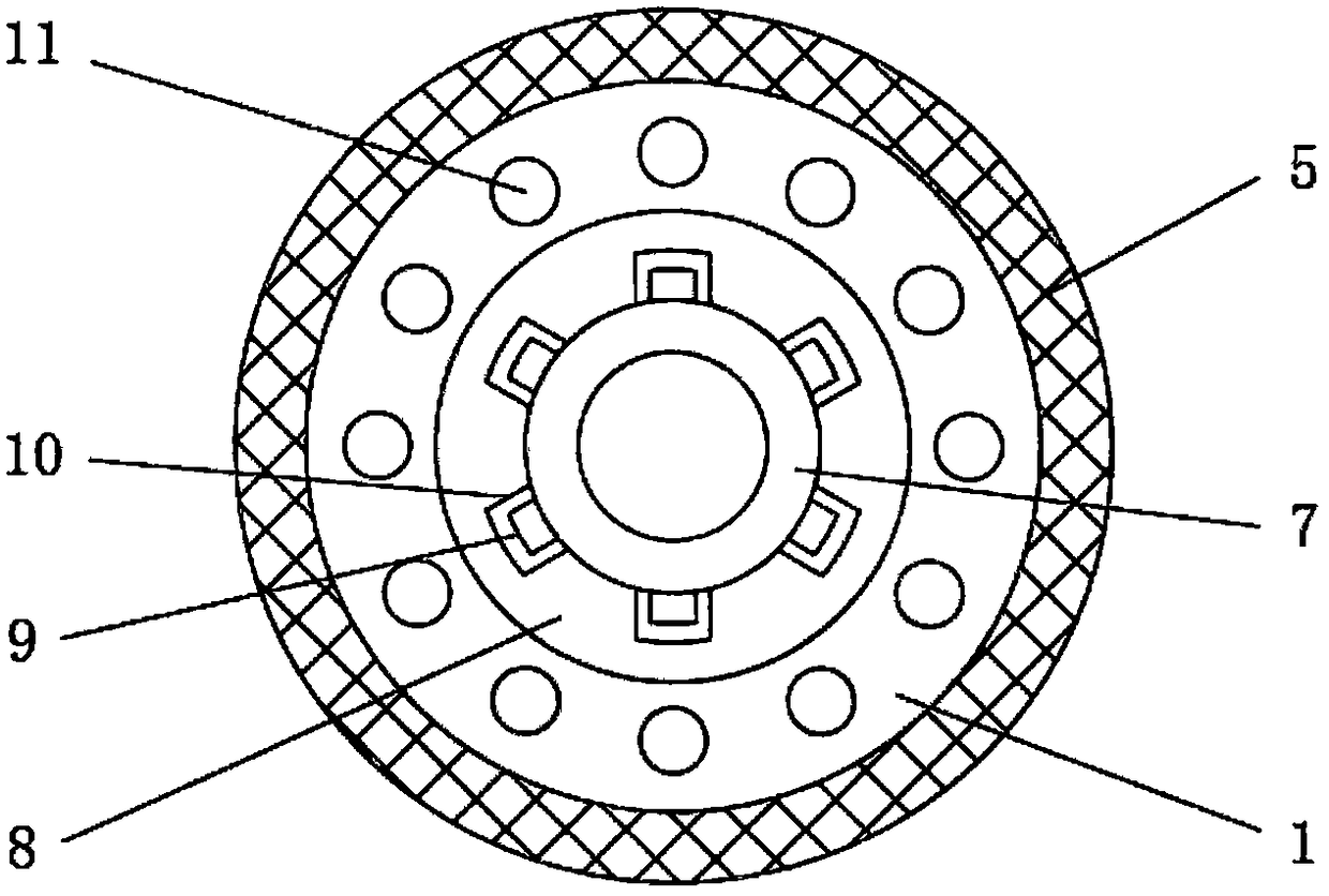 Corrugated roller with plum-shaped grooves