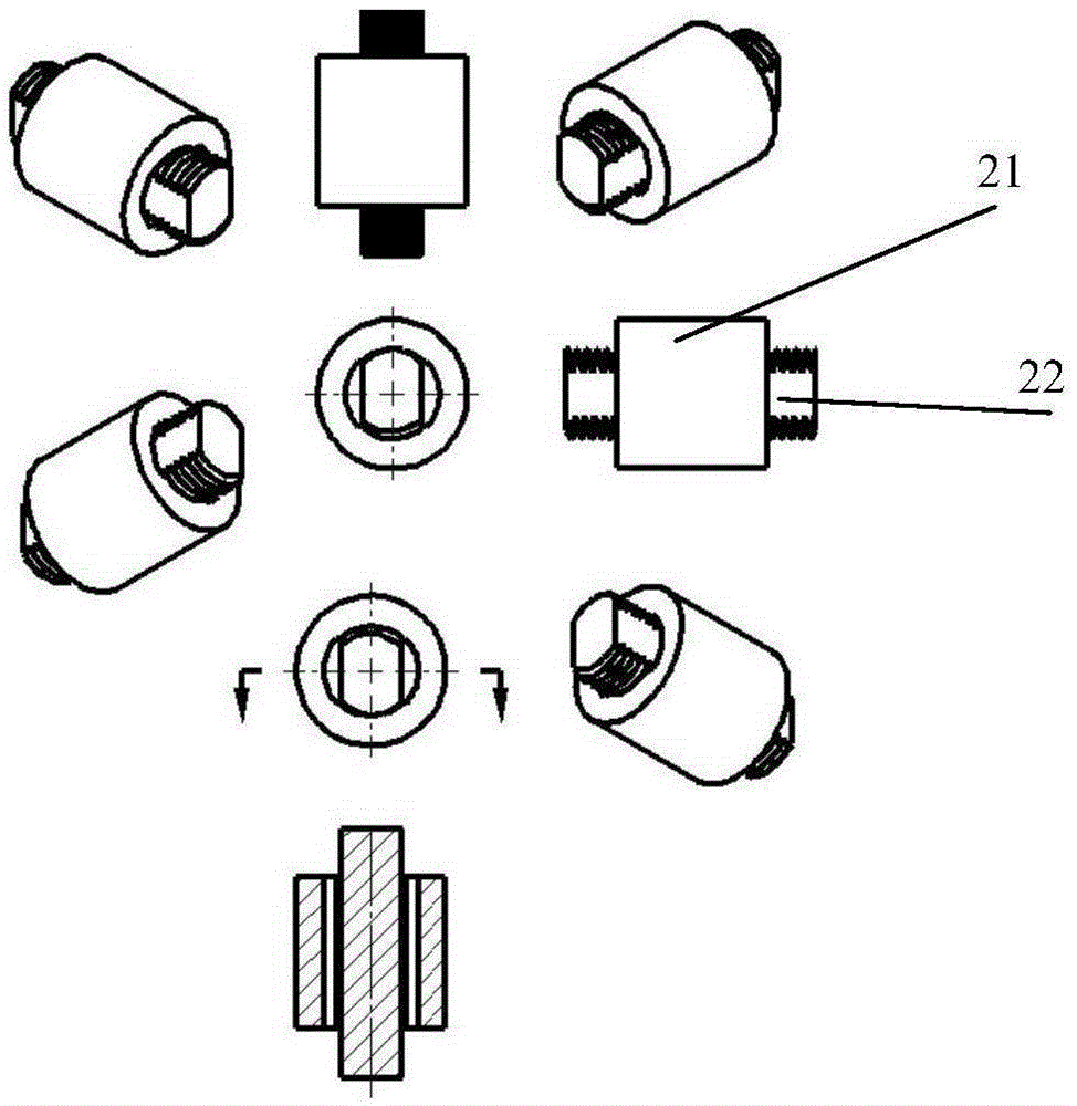 Telescopic positioning device and application thereof