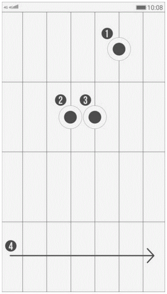 Intelligent terminal screen unlocking method and system based on multipoint touch