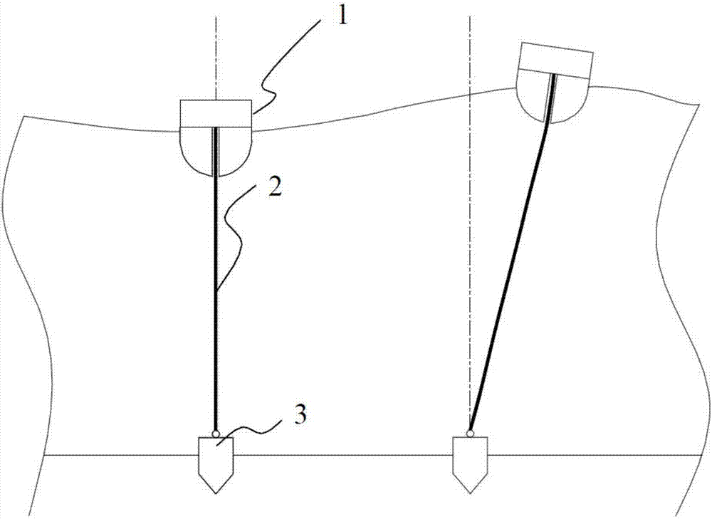 Sinker and floater type wave power generation device