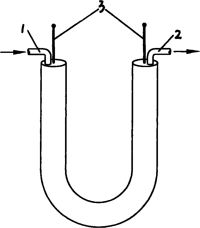 Flowing water resistor and device for carrying out on-line insulation detection by using the same