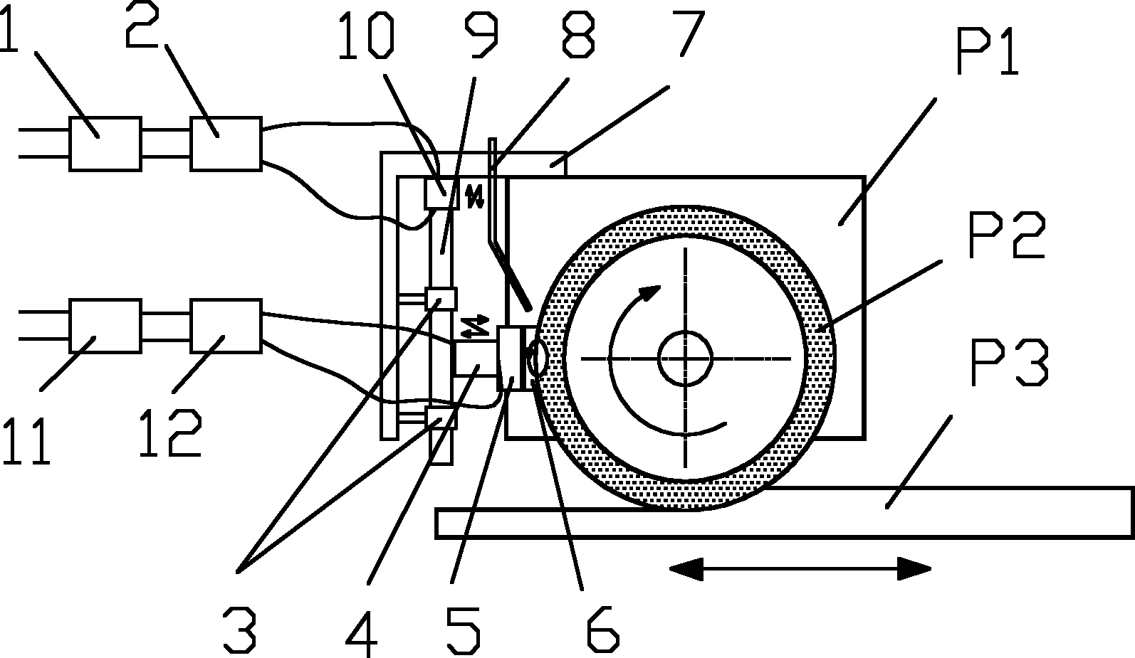 Grinding processing method and device for online grinding wheel dressing by ultrasonic vibration and