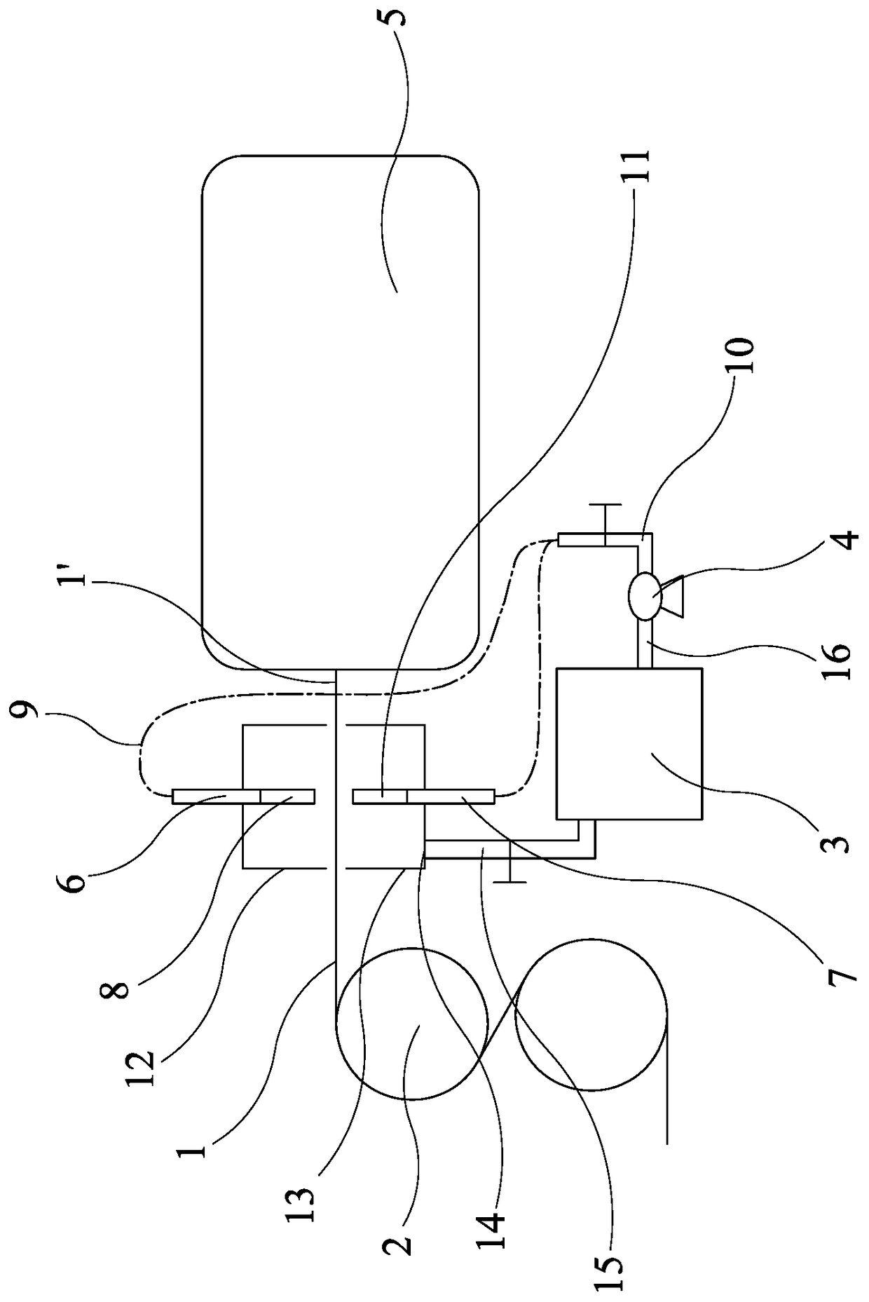 Water-repellent and oil-proof treatment method and device for filter cloth