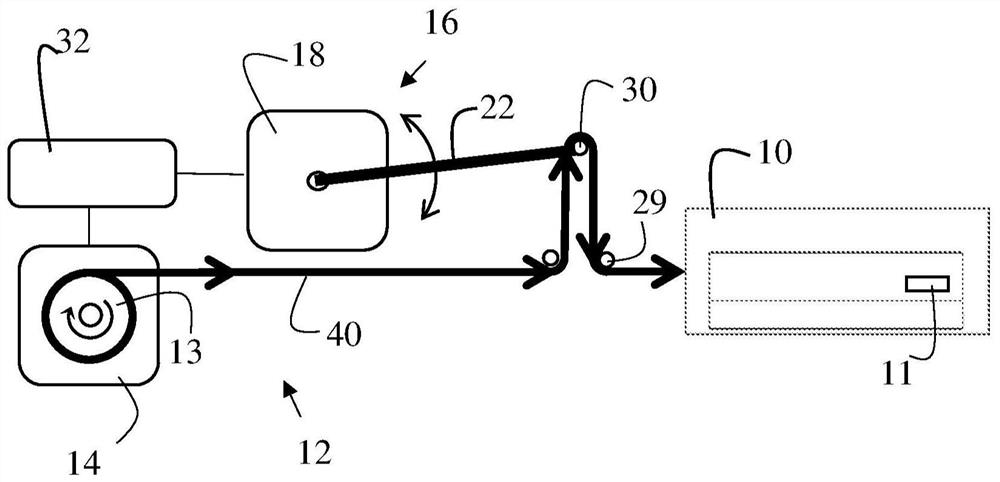 Zero twist yarn feeding device