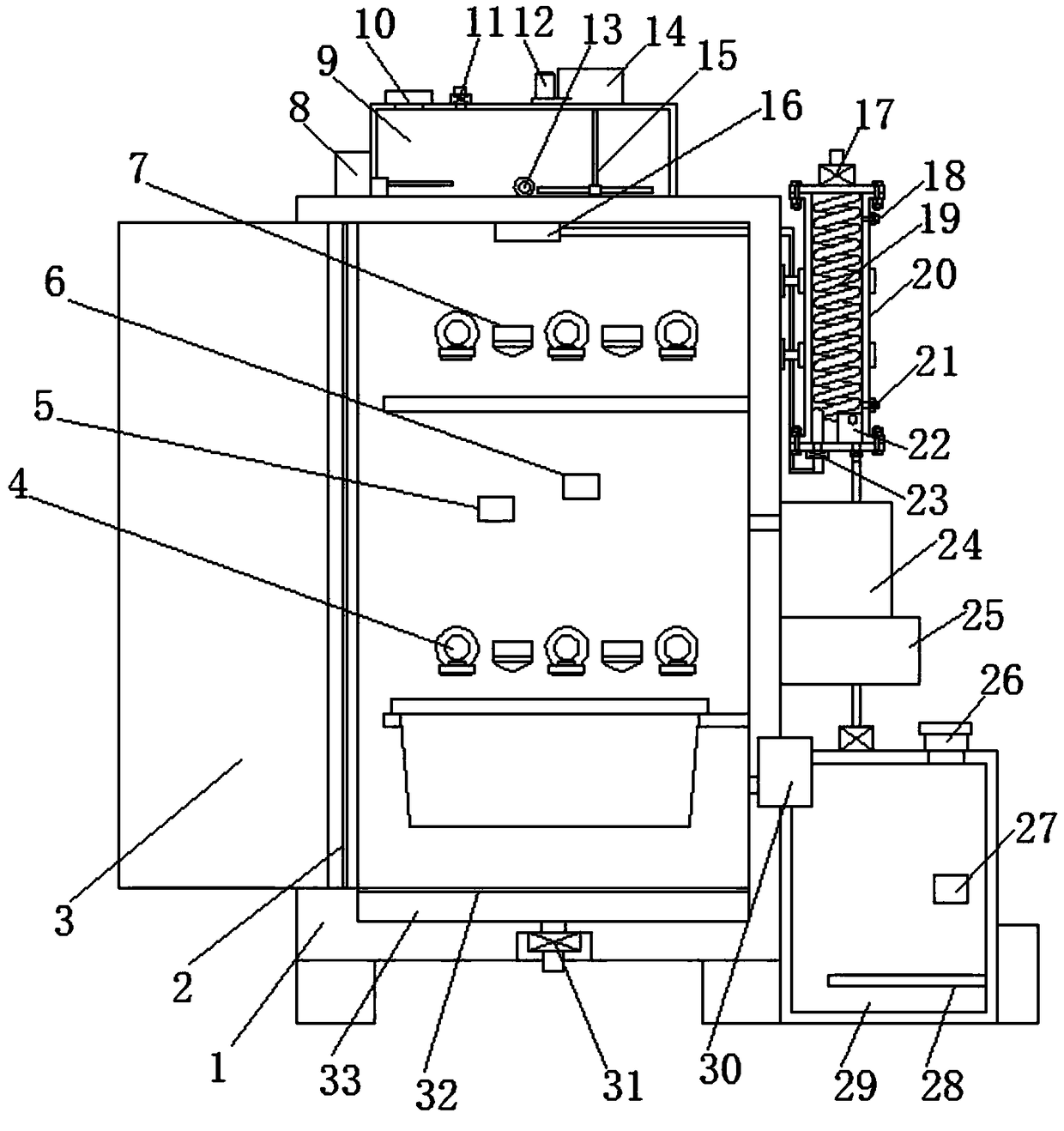 Clinical stomatology medical apparatus and instrument sterilizing device and sterilizing method thereof