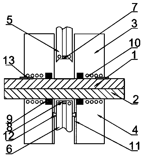 Device and method for clinching martensitic steel plate