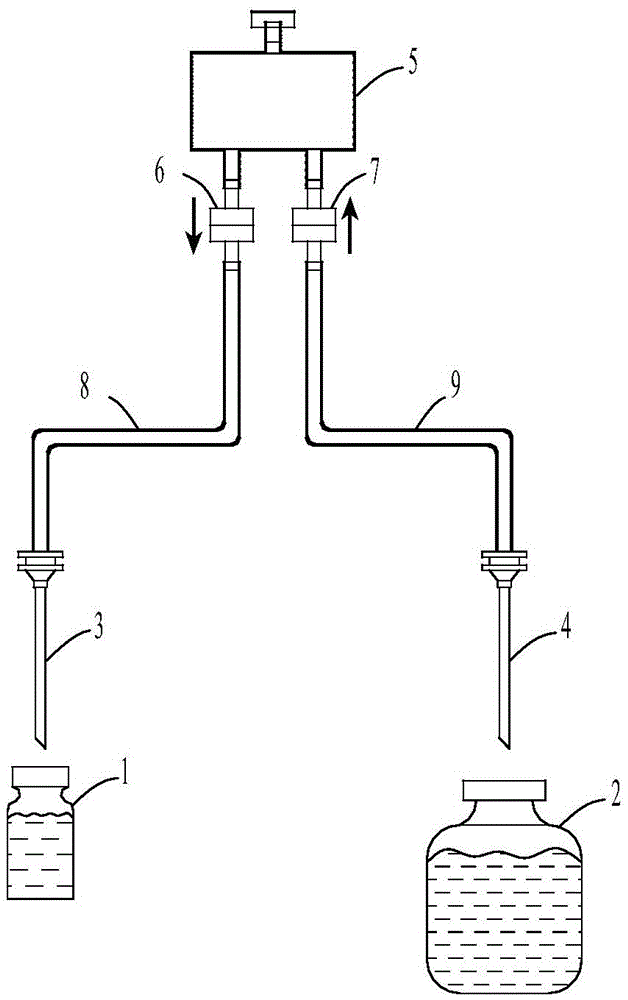 Powder injection bottle integrated type dispensing assembly and dispensing method