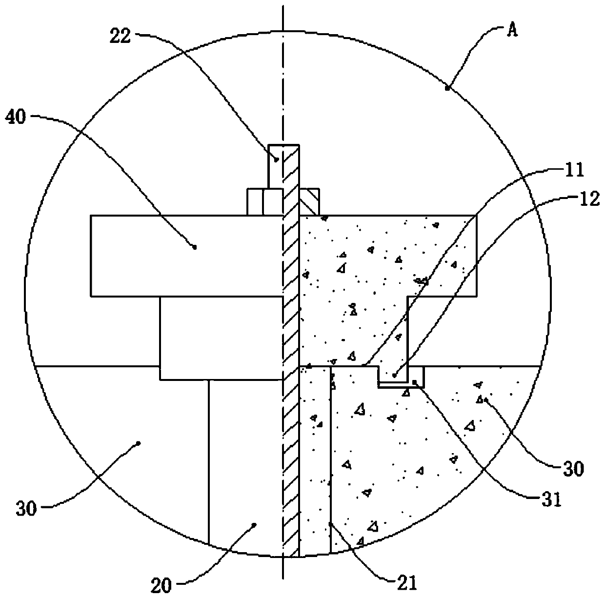 Fabricated concrete enclosure wall