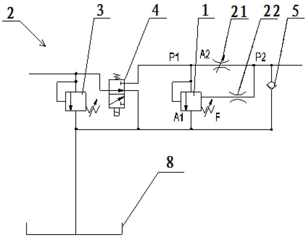 Flow control device and hydraulic oil cooling system