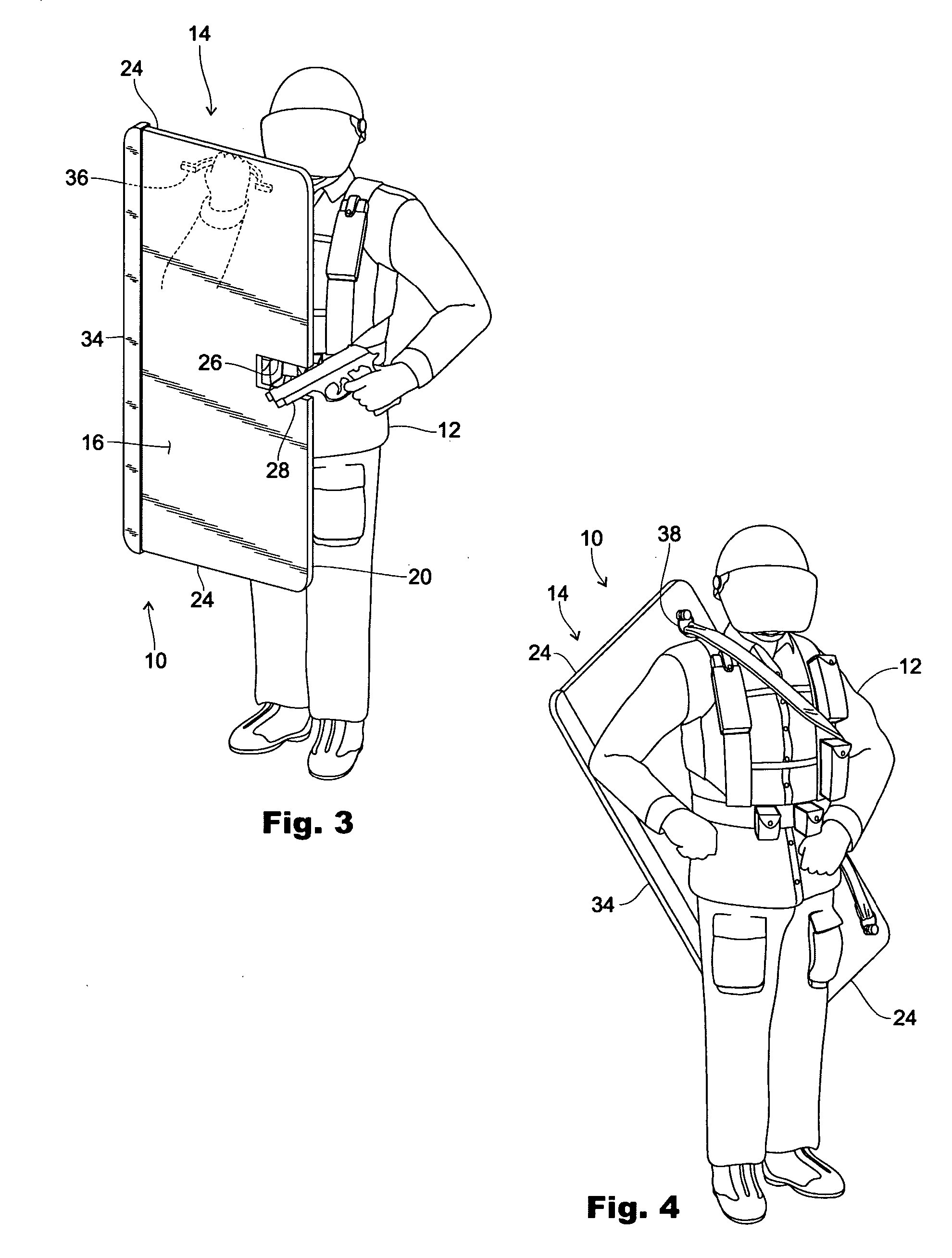 Portable ballistic shield and shooting platform for police and military personnel