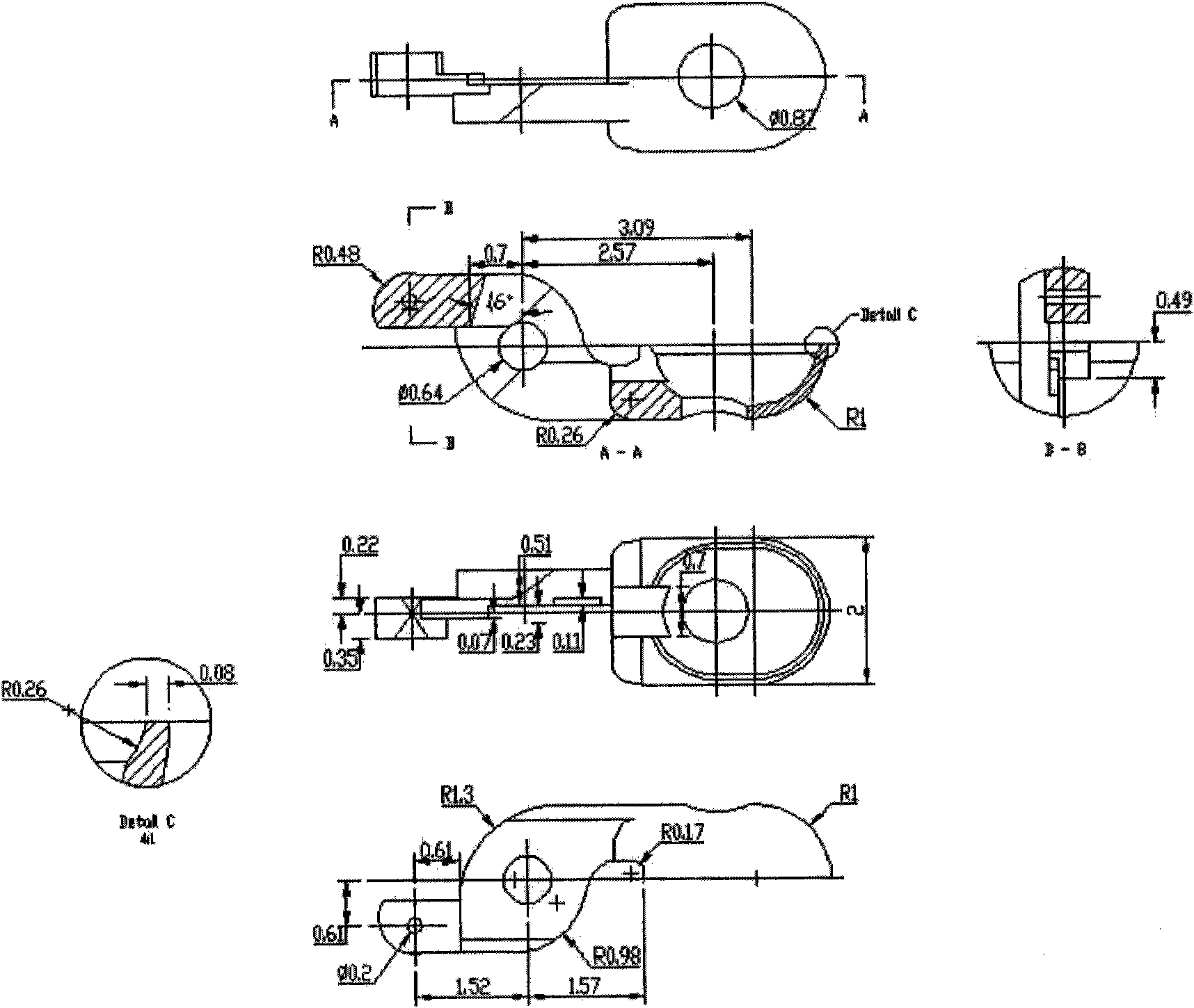 Method for preparing head of endoscope biopsy forceps used for minimally invasive surgery