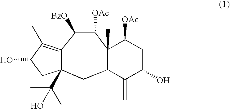 Pharmaceutical composition containing brevifoliol for use in chemotherapeutic treatment of human beings, method therefor