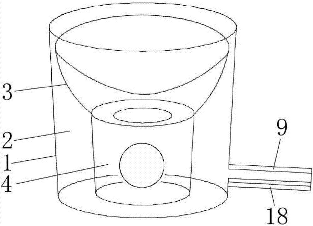 Disposable midstream urine sample collecting device