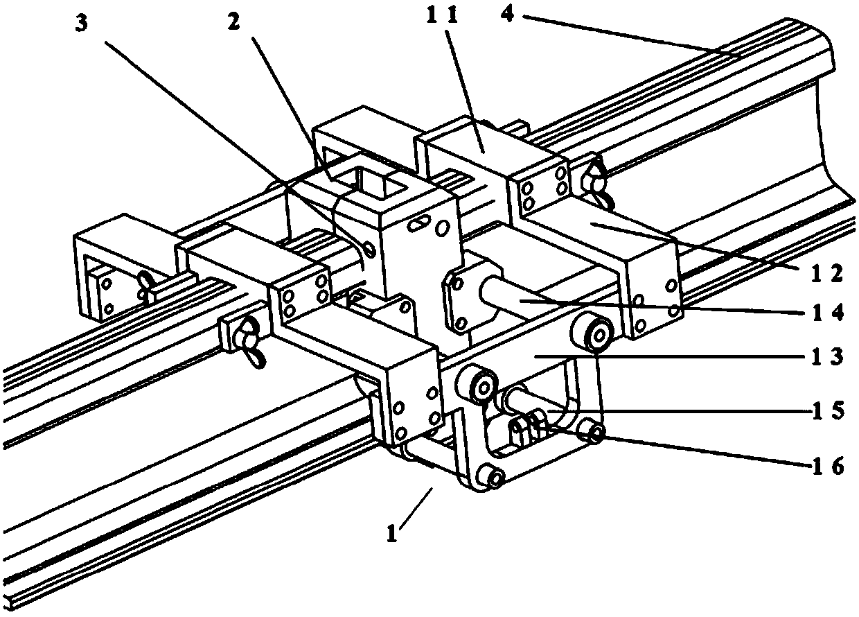 Tube electrode electroslag welding mould device applicable to steel rails