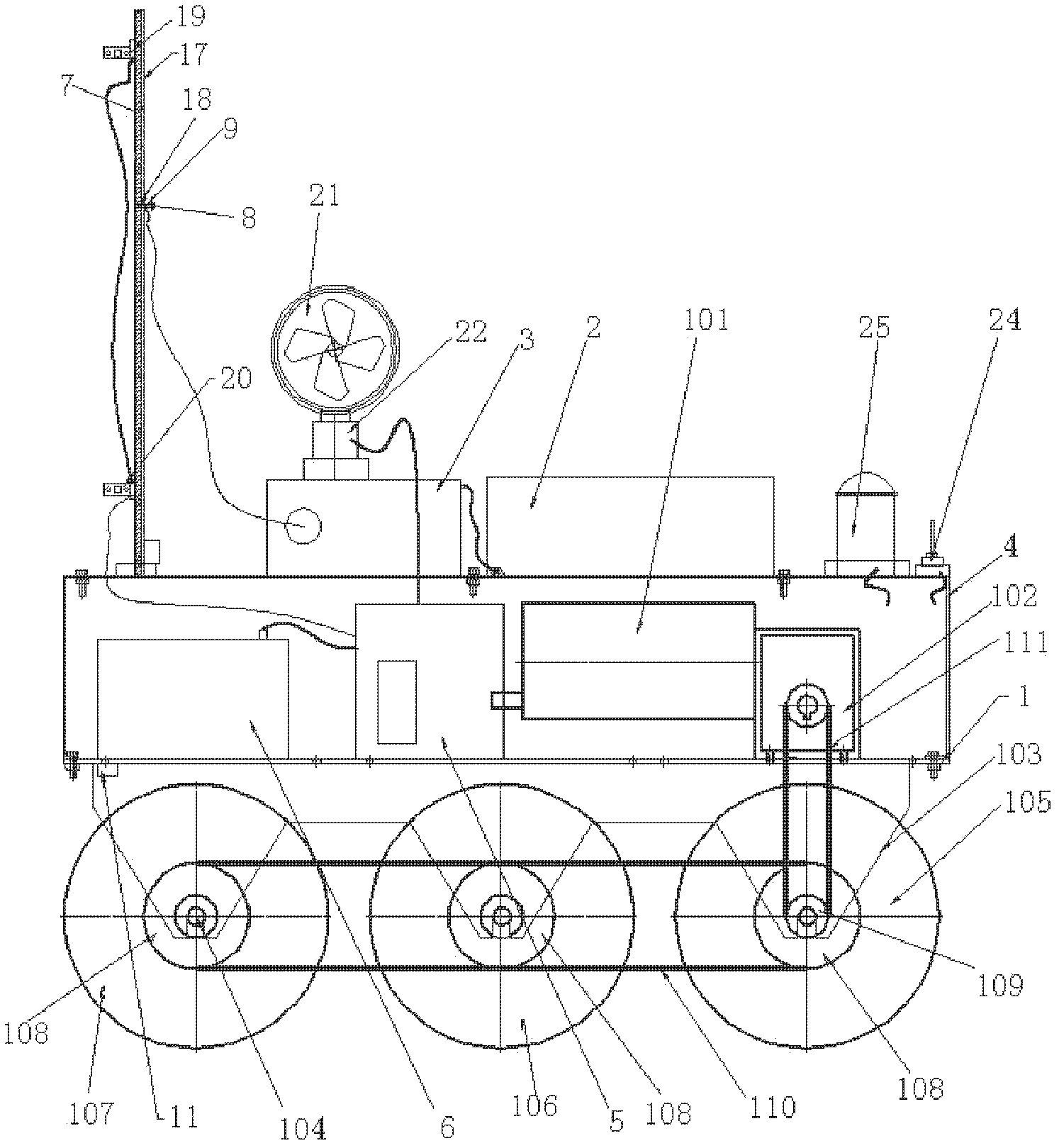 Automatic pesticide spraying machine and pesticide spraying method