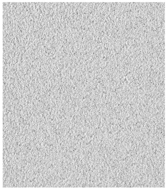 Matt dry grain glaze, ceramic tile with matt dry grain glaze effect and preparation method thereof