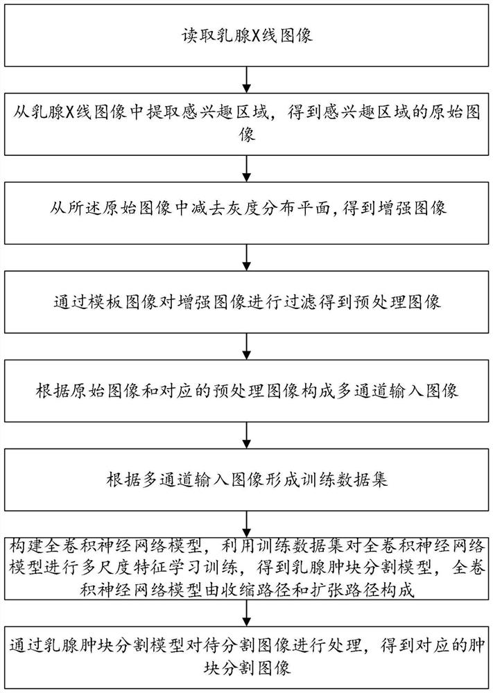 Method and system for mass segmentation in mammogram