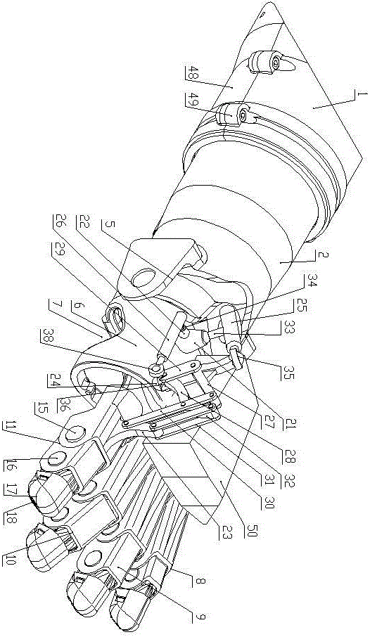 Hand pressure reduction mechanical exoskeleton device