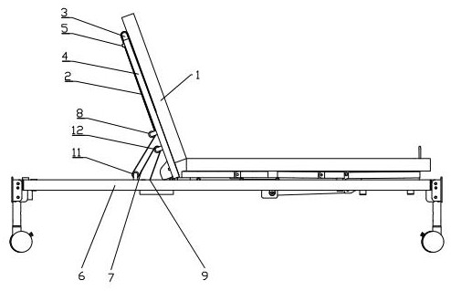 Mattress lifting device capable of preventing extrusion during back lifting