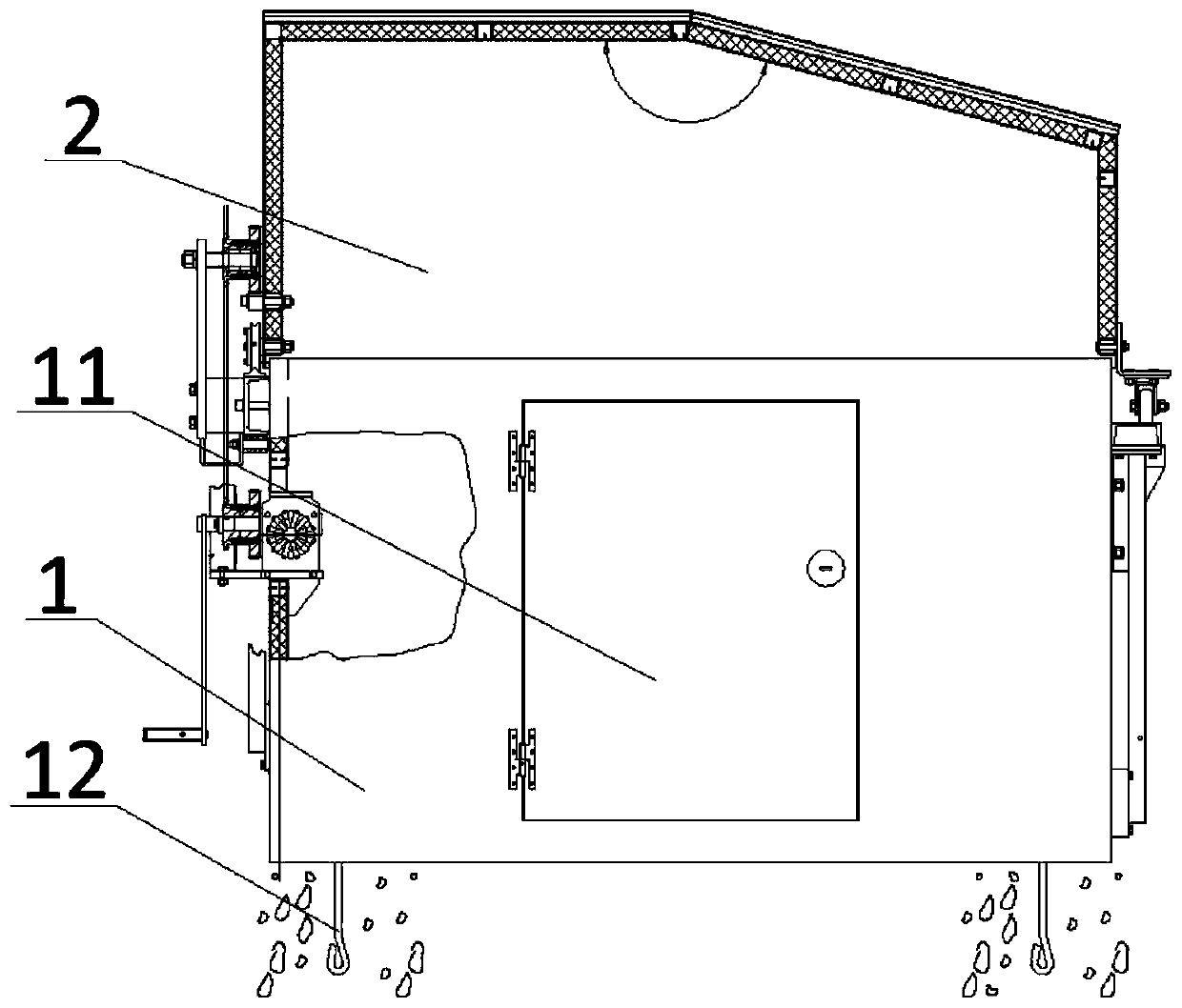 Retractable roof for astronomical telescope