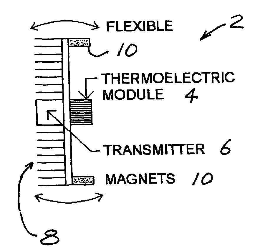 Thermoelectric vehicle tracking device
