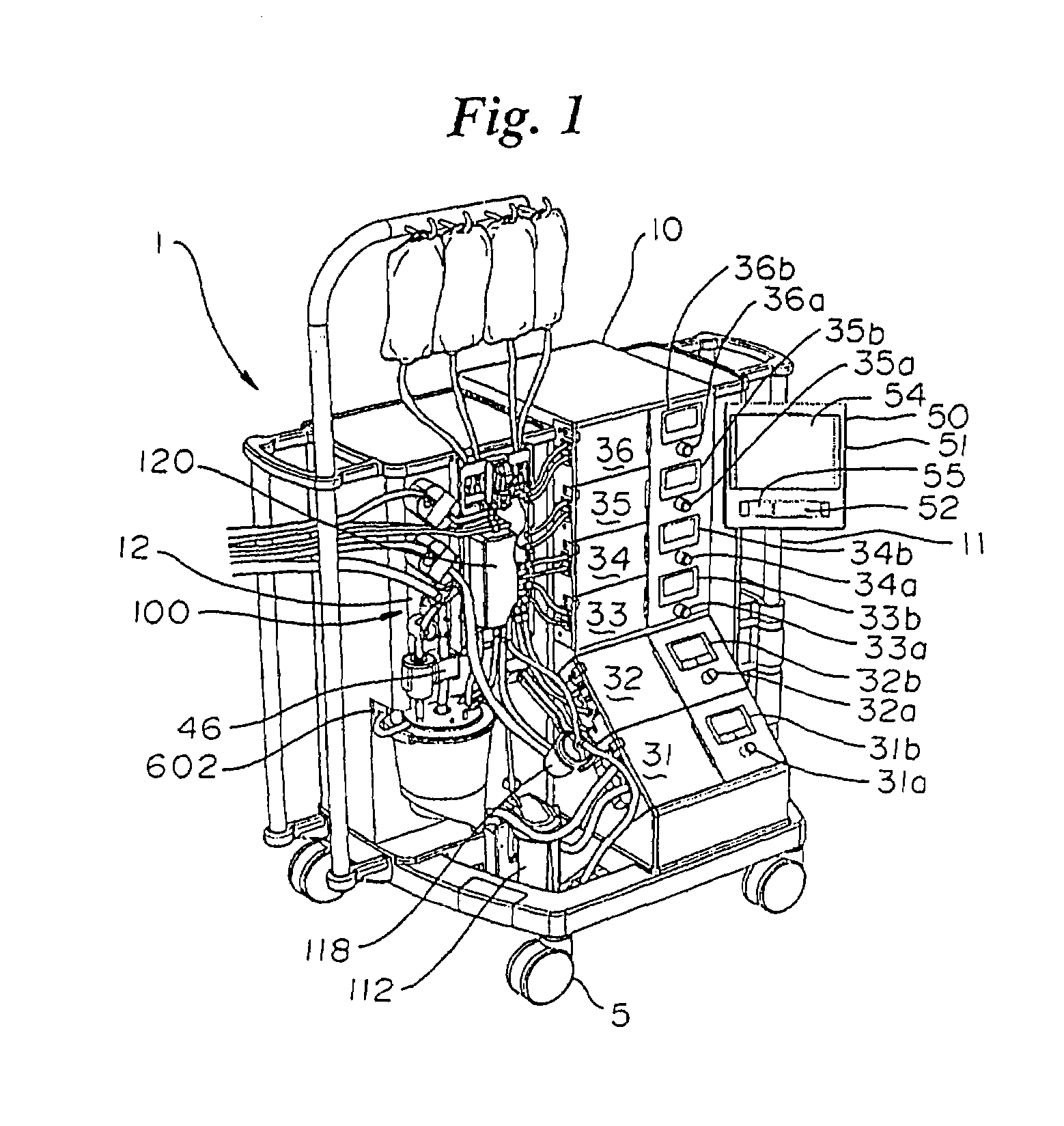 Disposable cartridge for a blood perfusion system