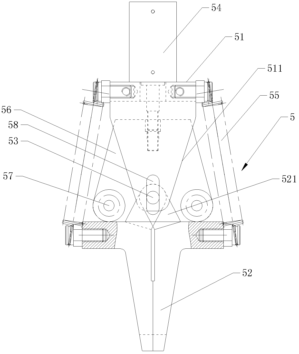 Automatic winding device of shuttle wire-unwinding machine of fishing net weaving machine