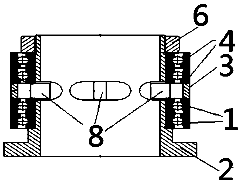 Bearing clearance pre-tightening method and bearing structure