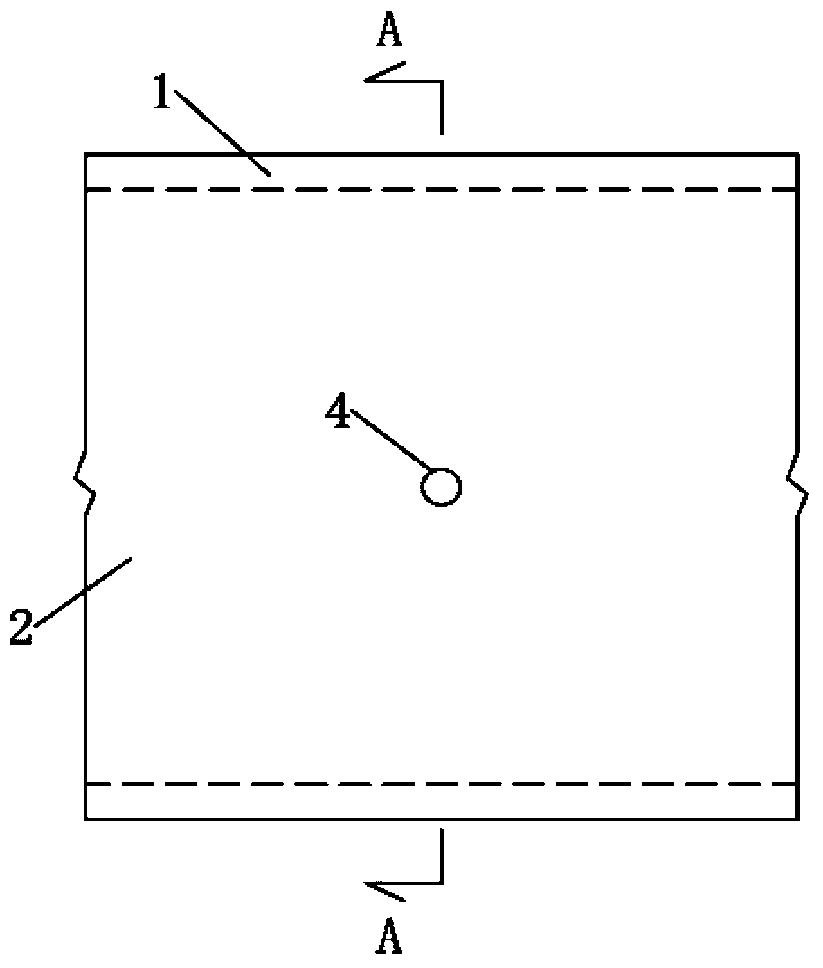 PFF integral composite reversed filtering layer and construction method thereof