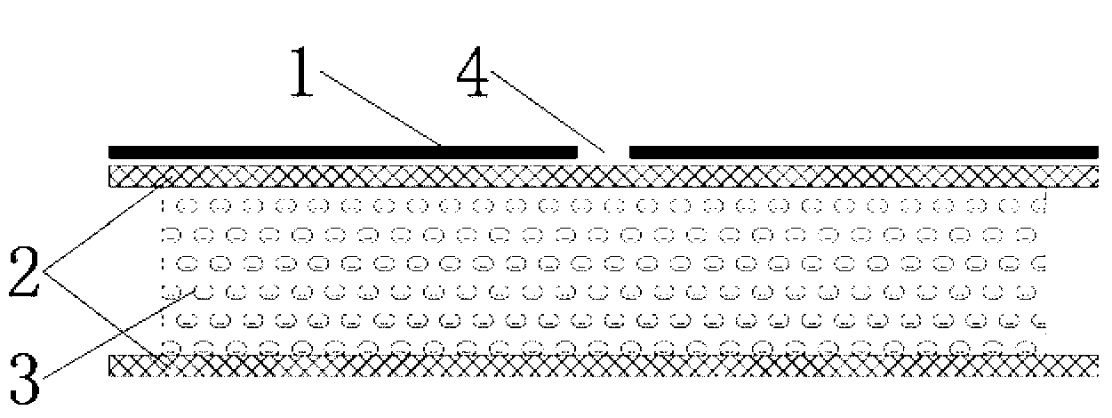 PFF integral composite reversed filtering layer and construction method thereof