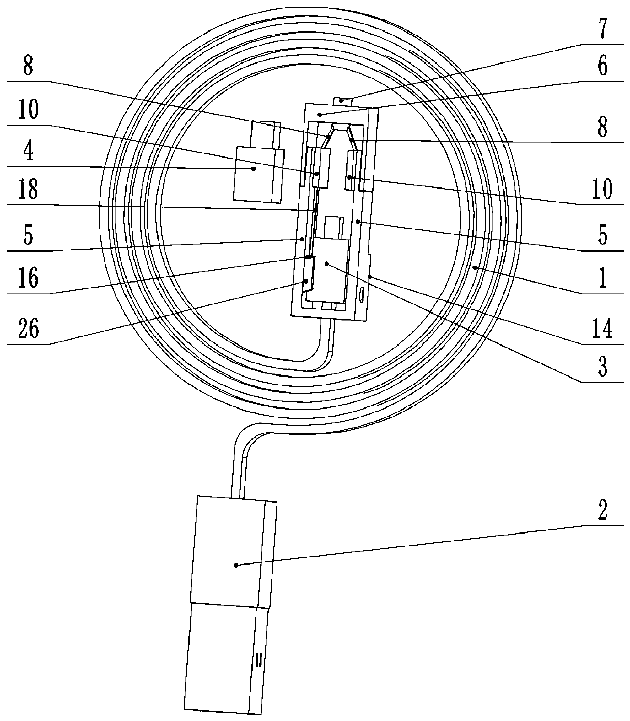 A data cable with a structure for protecting the adapter