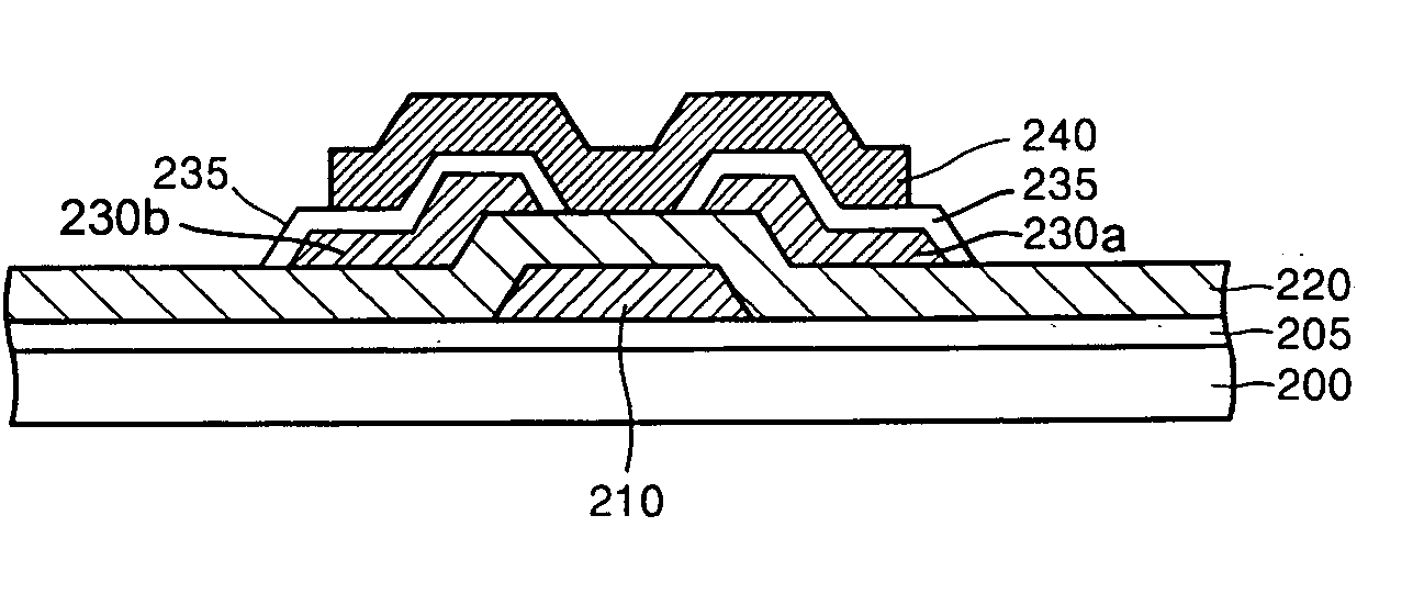 Organic thin film transistor including organic acceptor film