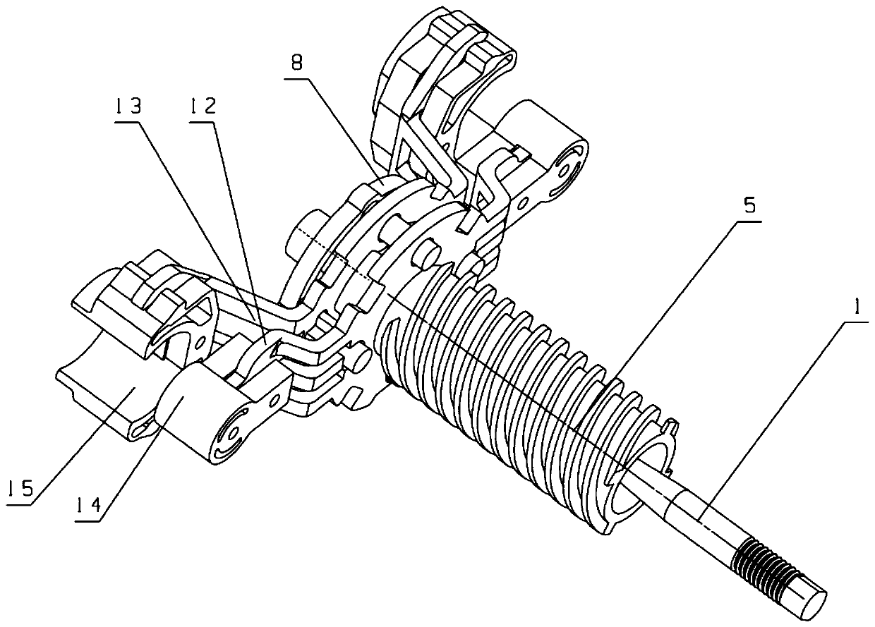 Asynchronous resetting method of double-support brake booster