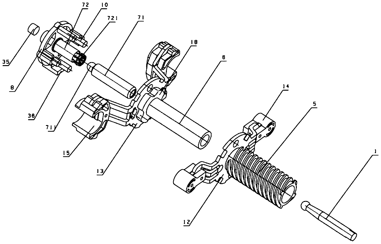 Asynchronous resetting method of double-support brake booster