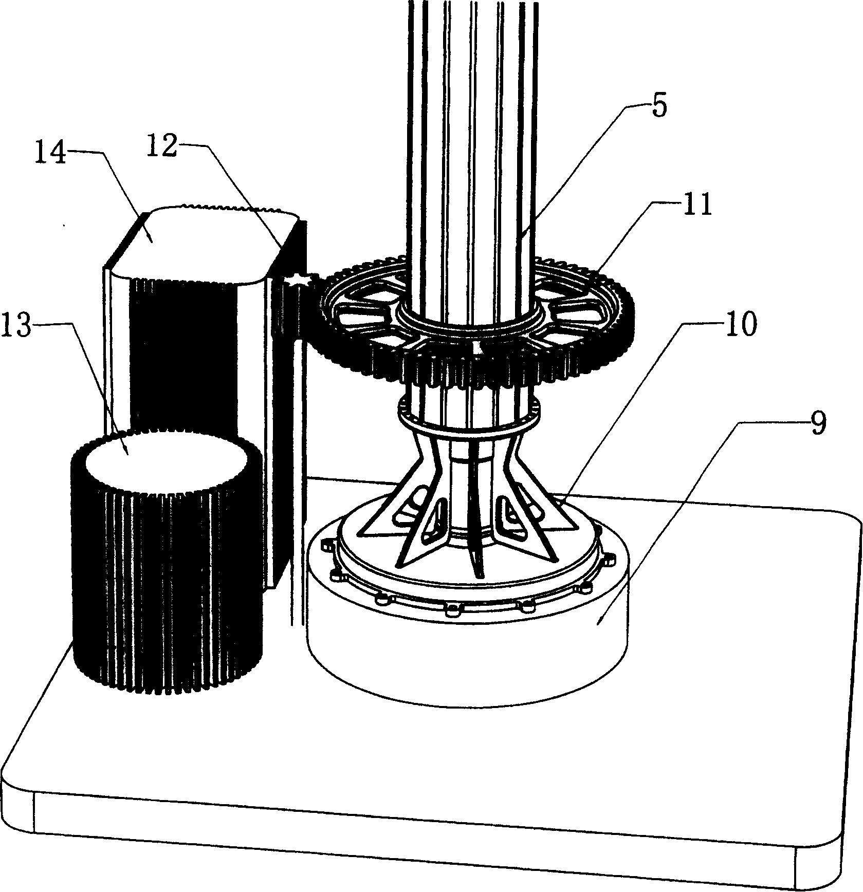 Vertical shaft high power wind-driven generator