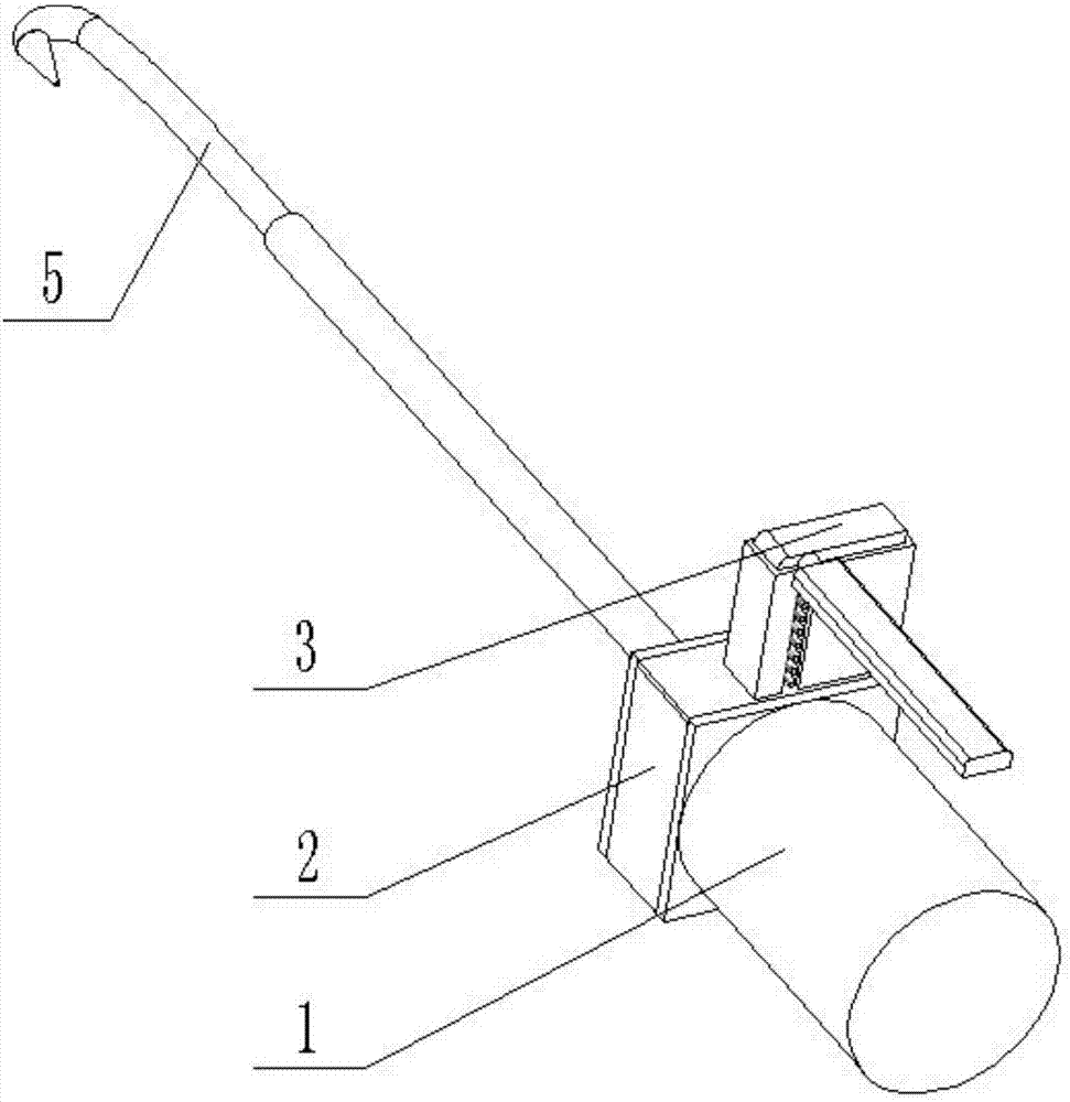 Hand-held self-rotated reinforcing steel bar hook