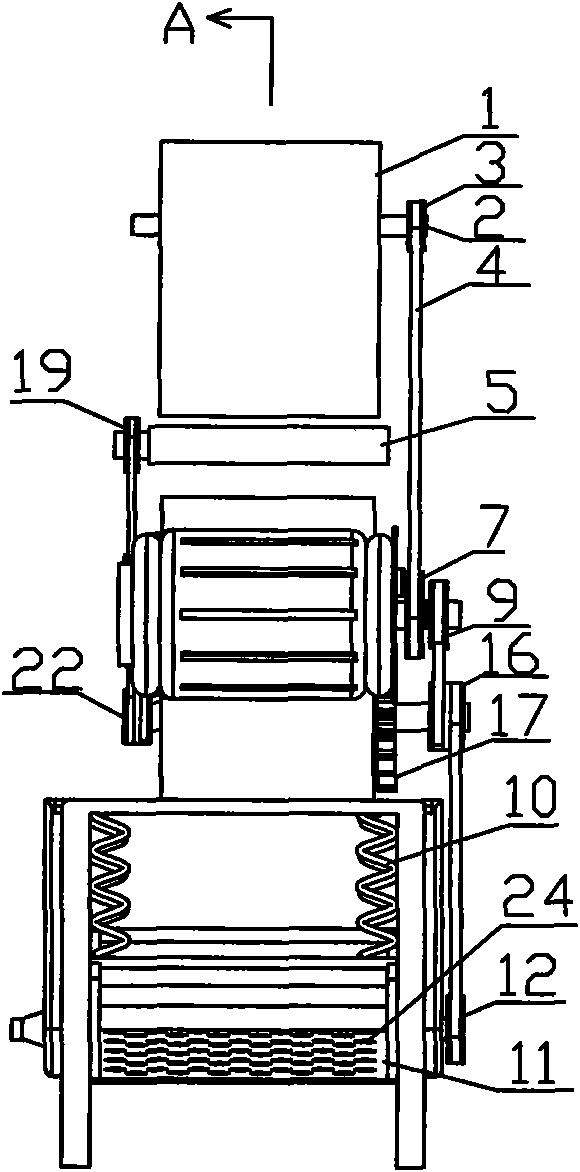 Mussel shell removing machine