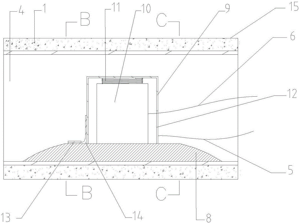 Device and method for mounting recyclable surrounding rock fracture monitoring acoustic emission sensor