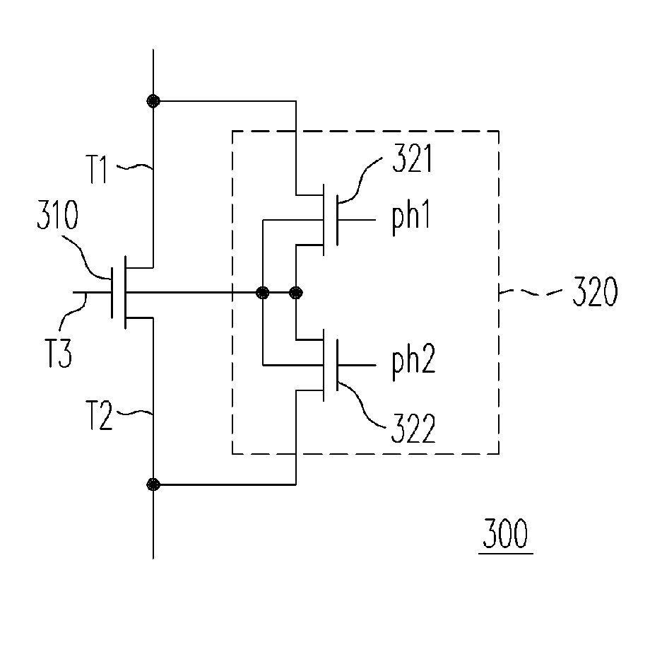 Electronic switch and operational method for transistor