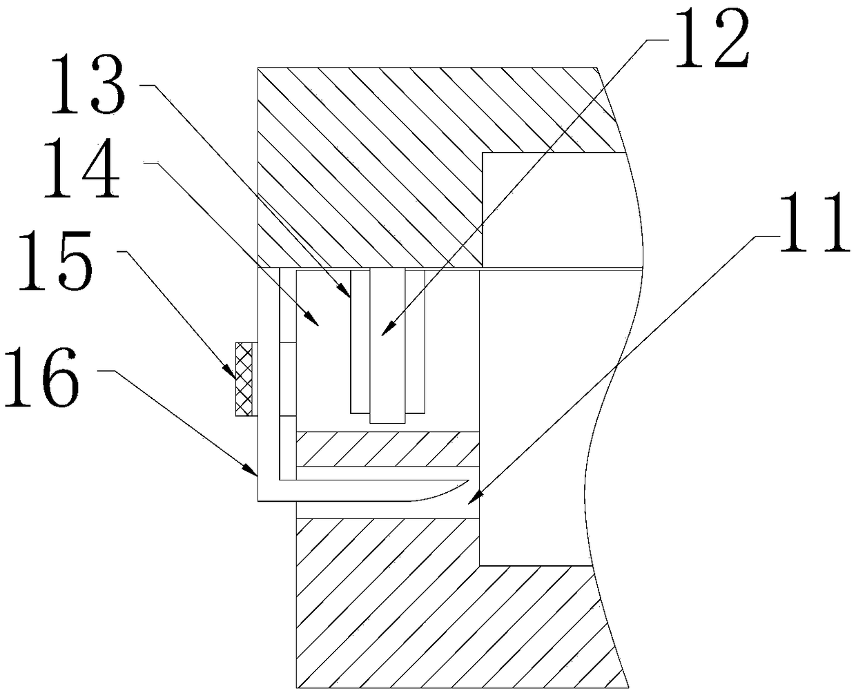 Anti-fake clamping hooking structure of paper pulp molding product