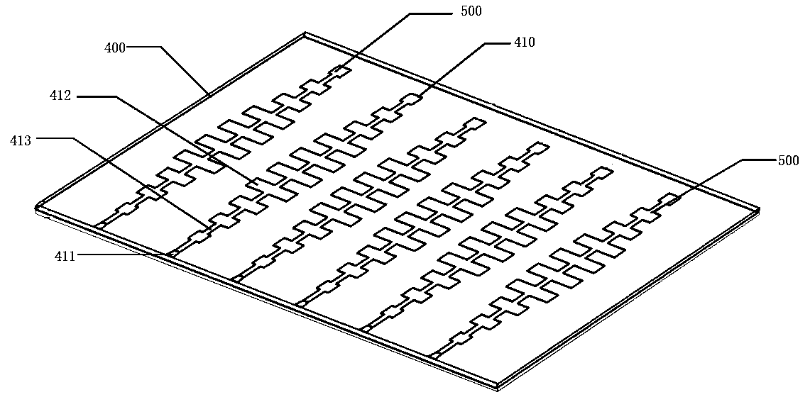 Three-transmitting four-receiving wide beam antenna